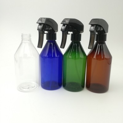 300ml refillable  Empty  plastic PET  cosmetic  bottles Perfume spray  / plastic handwashing disinfect spray bottle